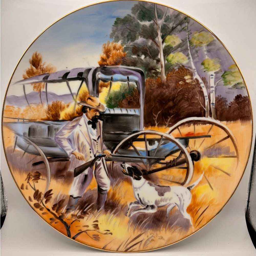 1985 "Oklahoma!" collectible plate produced by Edwin M. Knowles